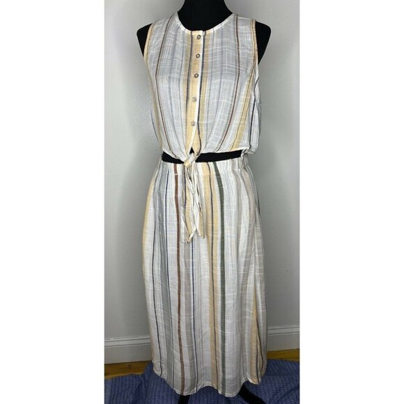 NWT‎ RVCA Womens LG Striped Sleeveless Set Outfit B - Picture 3 of 12